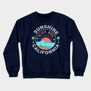 Sunshine California wave Crewneck Sweatshirt